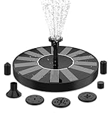 Solar Springbrunnen Teichpumpe für außen mit 6 Effekte Solar Wasserpumpe Solar schwimmender Fontäne Pumpe für Gartenteich Oder Vogel-Bad Fisch-Behälter 1W