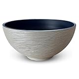 matches21 HOME & HOBBY Große Pflanzschale für draussen in 45 x 23 cm - Steinoptik Dekoschale Sand als wetterfeste Blumenschale