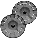 AISITIN 2.5W Solarbrunnen für Draussen Solar Springbrunnen für Außen mit 6 Effekte Teichpumpe Solar Wasserpumpe Solar Schwimmender Fontäne Pumpe mit 4 Stützstangen für Garten,VogelBad,Teich (2er Pack)