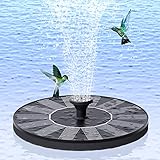 Solar Springbrunnen für Außen, Yomisee 1W Solarbrunnen für Draussen Solar Teichpumpe Garten Wasserpumpe Solar Schwimmender Fontäne Pumpe für Gartenteich, Vogel-Bad, Fisch-Behälter