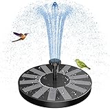 AISITIN Solar Springbrunnen für Außen 2025 Verbesserter, Solarbrunnen für Draussen mit 6 Sprüh Effekten, Solar Teichpumpe Solar Schwimmender Fontäne Pumpe für Garten, Teich, VogelBad, Wasserspiel