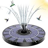 AMZtime Solar Springbrunnen für Außen Upgrade 3.5W Solarbrunnen für Draussen,Solar Teichpumpe mit 10 Effekte Wasserpumpe schwimmender Fontäne Pumpe für Garten teich Vogel-Bad Fisch-Behälter